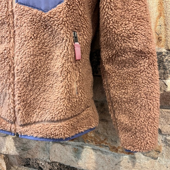 Patagonia Classic Retro-X Jacket Pampas Tan Lavender Pink Sz XS - Picture 5 of 9